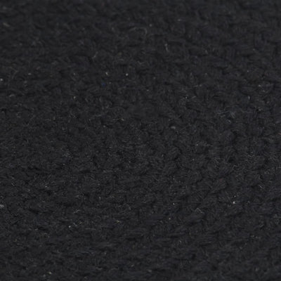 Musta tabletit Yong 38cm (4 kpl kuvioton pyöreä puuvilla)