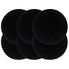 Musta tabletit Yong 38cm (6 kpl kuvioton pyöreä puuvilla)
