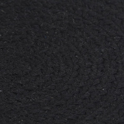 Musta tabletit Yong 38cm (6 kpl kuvioton pyöreä puuvilla)