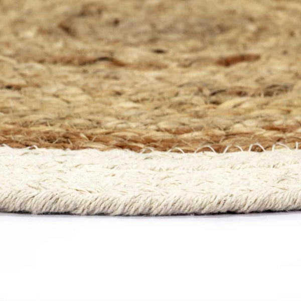 Tabletit 4 kpl luonnollinen 38 cm pyöreä juutti ja puuvilla