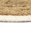 Tabletit 6 kpl luonnollinen 38 cm pyöreä juutti ja puuvilla