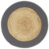 Tabletit 4 kpl luonnollinen/antrasiitti 38 cm juutti ja puuvilla