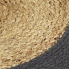 Tabletit 4 kpl luonnollinen/antrasiitti 38 cm juutti ja puuvilla