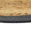Tabletit 6 kpl luonnollinen/antrasiitti 38 cm juutti ja puuvilla