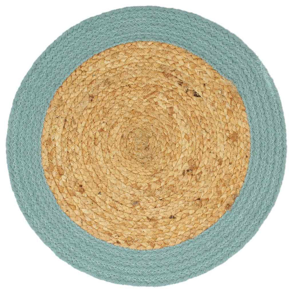 Tabletit 4 kpl luonnollinen/vihreä 38 cm juutti ja puuvilla