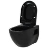 Musta seinään kiinnitettävä wc piilotettu säiliö keraaminen Sefchi