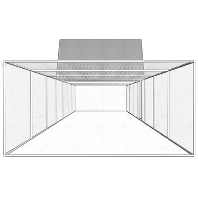 Galvanoitu kanahäkki Florita 14x2x2 m (teräs)