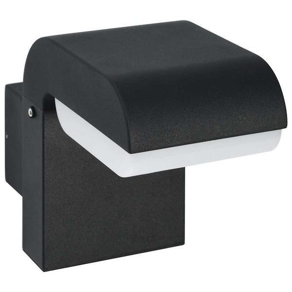 Ulkokäyttöön tarkoitettu LED-seinävalaisin 9 W musta soikea