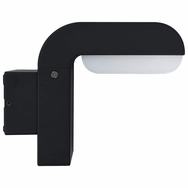 Ulkokäyttöön tarkoitettu LED-seinävalaisin 9 W musta soikea
