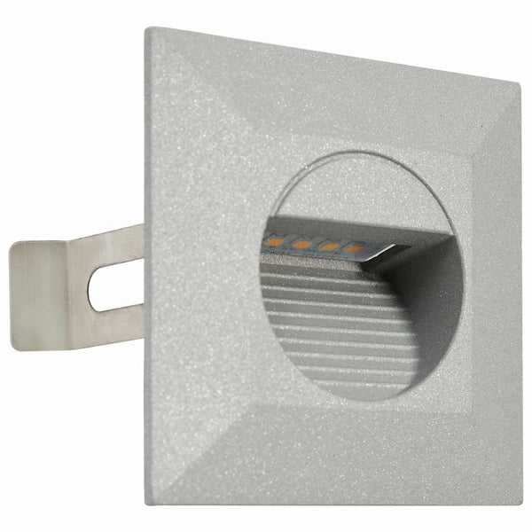 LED-seinävalaisimet ulkotiloihin 6 kpl 2 W hopea neliö