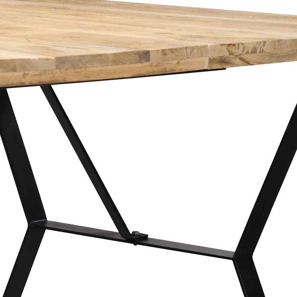Ruokapöytä 180x90x76 cm täysmangopuu