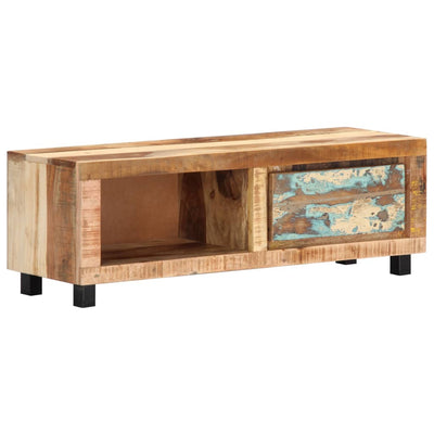TV-taso 100x30x33 cm täysi kierrätetty puu