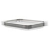 Ruostumaton teräs ruokavuoat Gerald GN 1/1 20 mm (4 kpl)