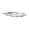 Ruostumaton teräs ruokavuoat Gerald GN 1/1 40 mm (4 kpl)