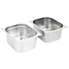 Ruostumaton teräs ruokavuoat Donuc GN 1/2 150 mm (2 kpl)