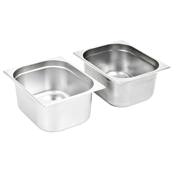 Ruostumaton teräs ruokavuoat Donuc GN 1/2 150 mm (2 kpl)