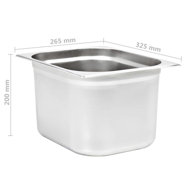 Ruokavuoat Donuc GN 1/2 200 mm (2 kpl ruostumaton teräs)