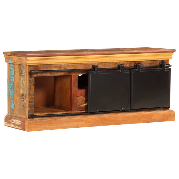 TV-taso 110x30x45 cm kierrätetty puu