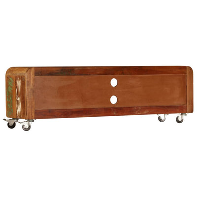 TV-taso 120x30x36 kiinteä kierrätetty puu
