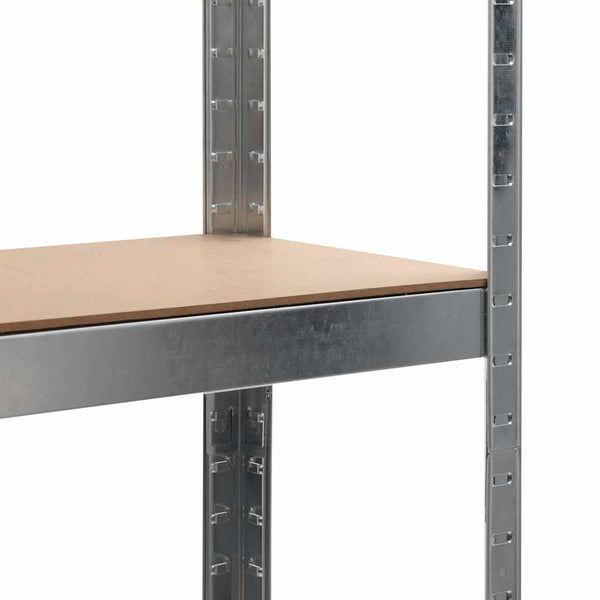 Varastohylly hopea 90x30x180 cm teräs ja MDF