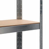 Varastohyllyt 2 kpl hopea 90x30x180 cm teräs ja MDF