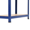 Varastohyllyt 2 kpl sininen 80x40x160 cm teräs ja MDF