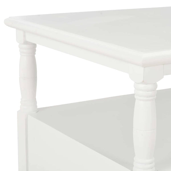Sohvapöytä valkoinen 100x55x45 cm puu