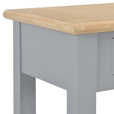 Sivupöytä harmaa 110x35x80 cm puu