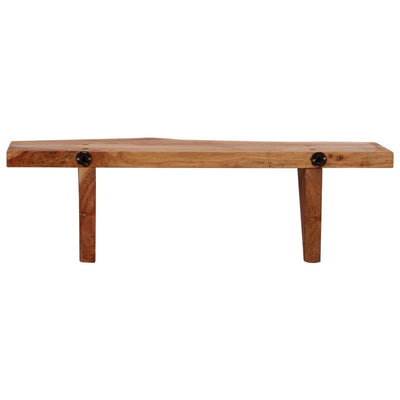 Seinähyllyt 2 kpl 60x20x18 cm kiinteä akaasiapuu
