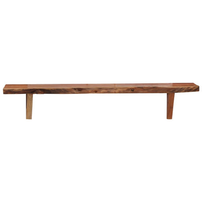 Seinähyllyt 2 kpl 90x20x18 cm kiinteä akaasiapuu