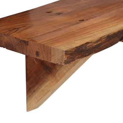 Seinähyllyt 2 kpl 90x20x18 cm kiinteä akaasiapuu