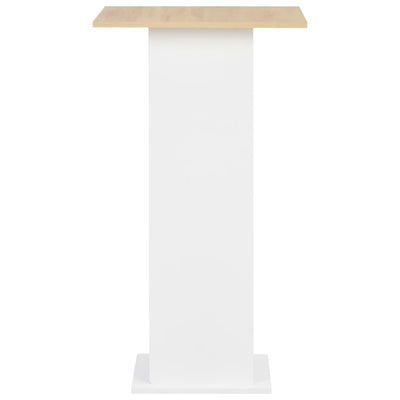 Valkoinen baaripöytä Rone 60x60x110cm (ja sonoma-tammi)