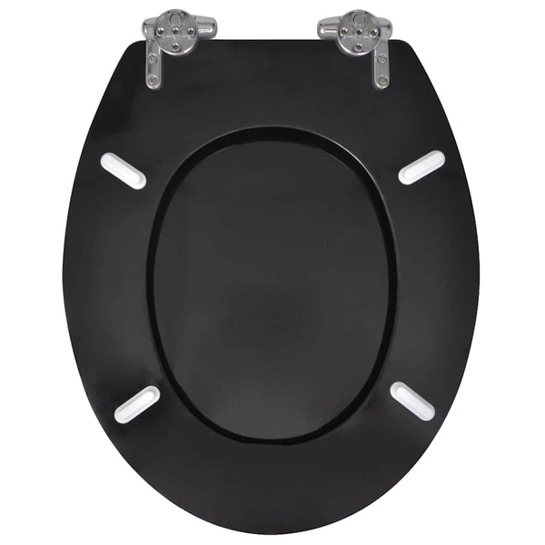 WC-istuimet soft-close kansilla 2 kpl MDF musta