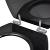 WC-istuimet soft-close kansilla 2 kpl MDF musta
