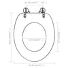 WC-istuimet soft-close kansilla 2 kpl MDF valkoinen