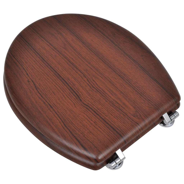 WC-istuimet hard-close kansilla 2 kpl MDF ruskea