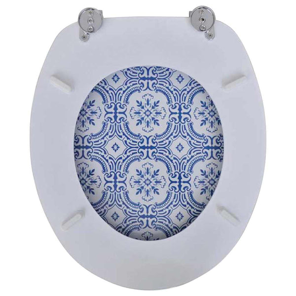 WC-istuimet hard-close kansilla 2 kpl MDF posliinikuosi