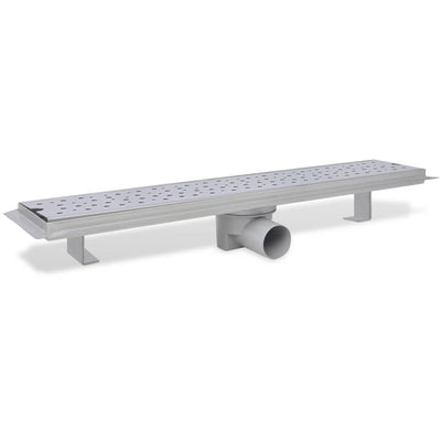 Ruostumaton teräs lineaarinen suihkukaivo Elban 630x140 mm (2kpl kupla)