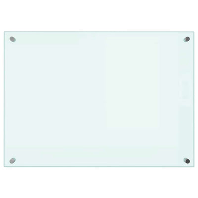 Valkoinen keittiön roiskesuoja Ikovics 70x50cm (karkaistu lasi)