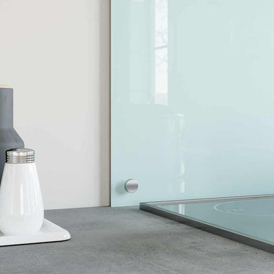 Valkoinen keittiön roiskesuoja Ikovics 90x50cm (karkaistu lasi)