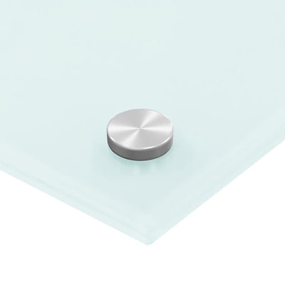 Valkoinen keittiön roiskesuoja Ikovics 90x50cm (karkaistu lasi)