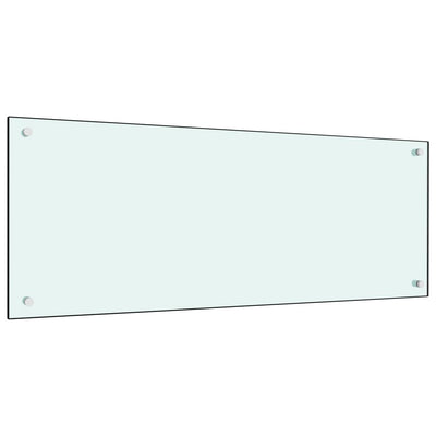 Valkoinen keittiön roiskesuoja Ikovics 100x40cm (karkaistu lasi)