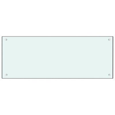 Valkoinen keittiön roiskesuoja Ikovics 100x40cm (karkaistu lasi)