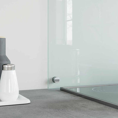 Läpinäkyvä keittiön roiskesuoja Ikovics 90x40cm (karkaistu lasi)