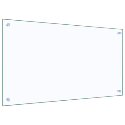 Läpinäkyvä keittiön roiskesuoja Ikovics 90x50cm (karkaistu lasi)