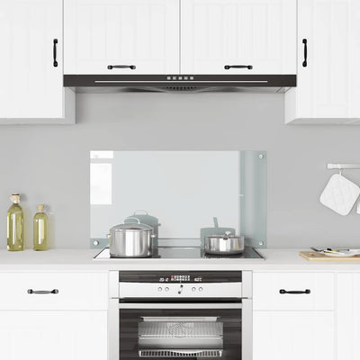 Läpinäkyvä keittiön roiskesuoja Ikovics 90x50cm (karkaistu lasi)