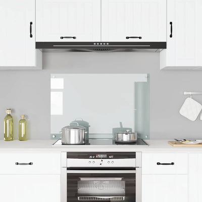 Läpinäkyvä keittiön roiskesuoja Ikovics 90x60cm (karkaistu lasi)