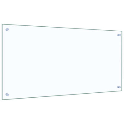 Läpinäkyvä keittiön roiskesuoja Ikovics 100x50cm (karkaistu lasi)