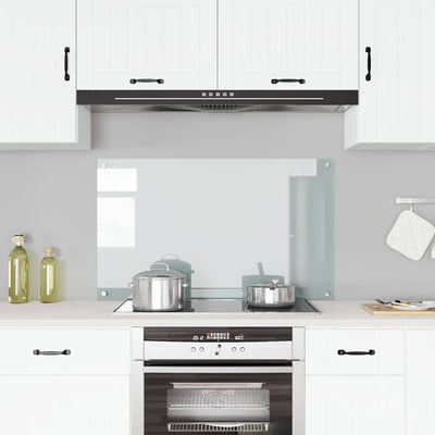 Läpinäkyvä keittiön roiskesuoja Ikovics 100x60cm (karkaistu lasi)