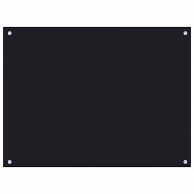 Musta keittiön roiskesuoja Ikovics 80x60cm (karkaistu lasi)